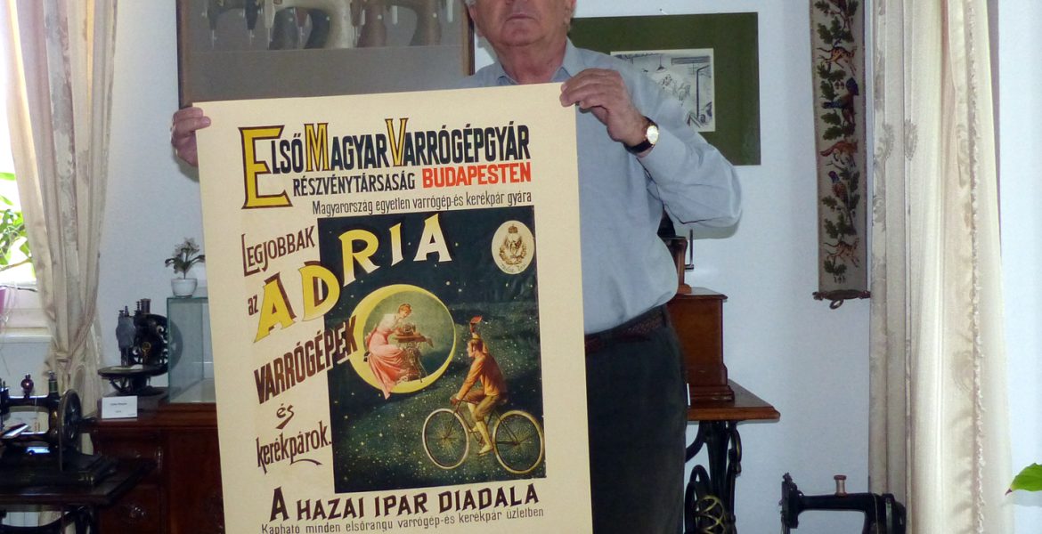 Tóth György a könyvhöz készült plakáttal