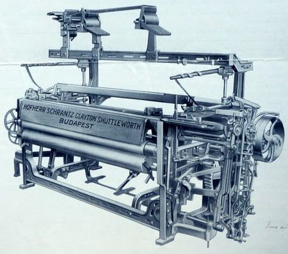 Korabeli magyarországi szövőgép gyártás