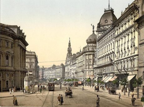 Ismertető szöveg: Nagykörút 1900 körül. Budapest Emke. (dka.oszk.hu)